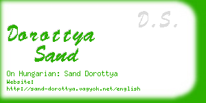 dorottya sand business card